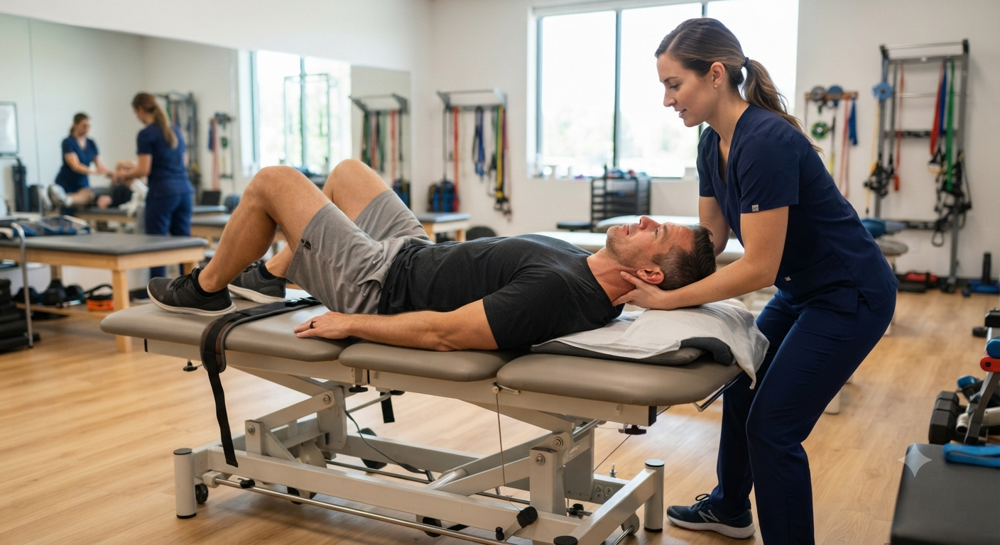 Trị liệu vận động và kéo giãn cột sống